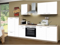 Lidl  Menke Küchenzeile »Classic«, B 270 cm, mit Elektrogeräten, Kühlschrank
