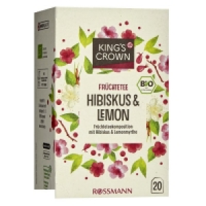 Kings Crown Bio Früchtetee Hibiskus-Lemon