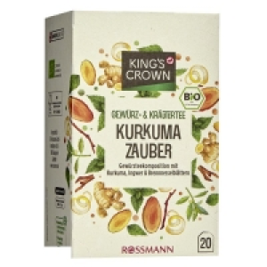 Kings Crown Bio Gewürz- & Kräutertee Kurkuma Zauber