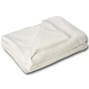 Dänisches Bettenlager  XXL-Kuscheldecke (220x240, cremeweiß)