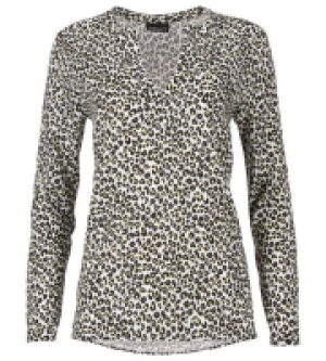 Kik  Bluse Leopardenmuster, lockerer Sitz