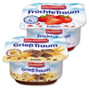 Ehrmann Früchte-, Vanille- oder Grieß Traum 0.19 €