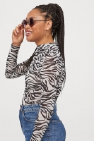 HM   Turtleneck-Shirt aus Mesh