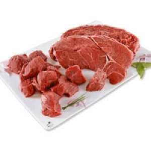 Frischer Rinderbraten oder Gulasch 5.99 €