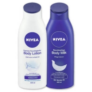 Nivea Express Feuchtigkeits-Lotion oder Reichhaltige Body Milk 2.99 €