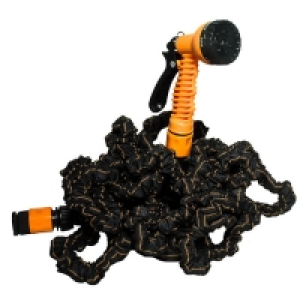 EASYmaxx Gartenschlauch flexibel 50 m schwarz/orange mit Multi-Gartenb 29.99 €