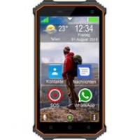 Euronics Bea Fon X5 Smartphone schwarz/orange