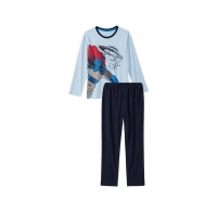 NKD  Jungen-Schlafanzug mit Superhelden-Frontaufdruck, 2-teilig