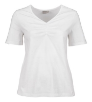 Kik Janinacurved T-Shirt V-Ausschnitt, Raffung