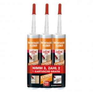 MEM Montagekleber Extrem: Nimm 3, zahl 2 14.90 €