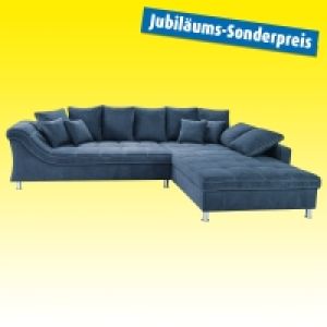 Roller  Ecksofa - blau - beidseitig montierbar