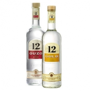 Ouzo 12 oder Gold 38/36 % Vol., jede 0,7-l-Flasche 12.69 €
