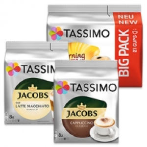 Tassimo Kapseln versch. Sorten, jede 8/16/21er = 112/164/264-g-Packung 1,000.00 €