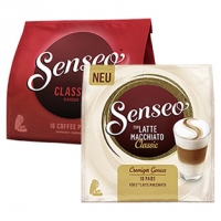 Real  Senseo Pads Kaffee 16er, Cappuccino 8er oder Latte Machiato 10er und w
