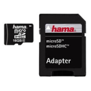 Highspeed microSDHC-Karte 16 GB mit Adapter 11.99 €