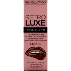 Makeup Revolution Retro Luxe Lip Kit Metallic - Empire