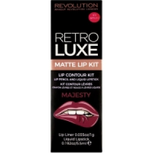 Makeup Revolution Retro Luxe Lip Kit Matte - Majesty