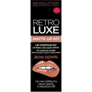 Makeup Revolution Retro Luxe Lip Kit Matte - Bow Down