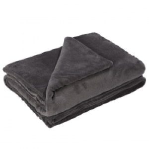 Dänisches Bettenlager  XXL-Kuscheldecke (220x240, anthrazit)