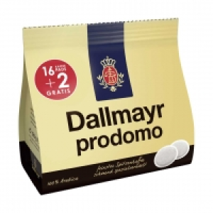 Dallmayr Prodomo oder Crema d´Oro Kaffeepads 16er +2 gratis versch. So 100.00 €