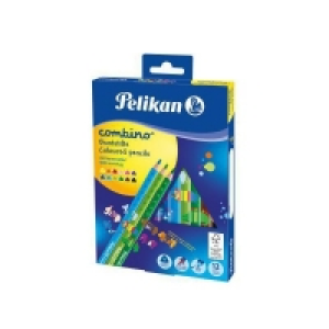 Pelikan Buntstifte Combino dreieckig dick, 12er, in Faltschachtel