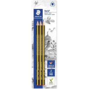 Staedtler Blisterkarte mit 3 Bleistiften HB