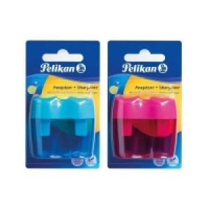 Pelikan Doppeldosenanspitzer Flower, Blisterkarte farbig sortiert
