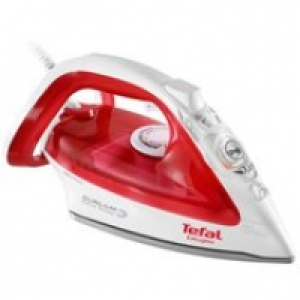 Euronics Tefal FV3962 Easygliss Dampfbügeleisen rot/weiß