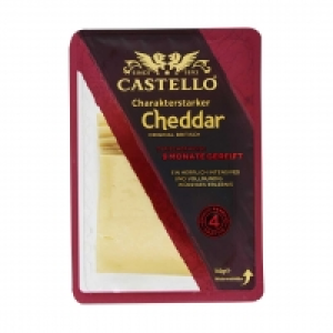 Castello Höhlenkäse oder Cheddar Scheiben Britischer Schnittkäse 48/50