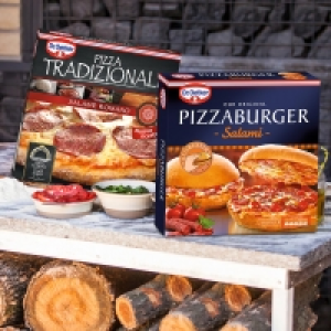 Dr. Oetker Pizza Tradizionale Salame Romano oder Pizza Burger Salami