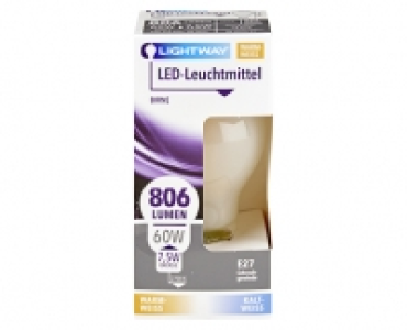 LIGHTWAY® LED-Glasserie-Birne, nicht dimmbar 2.99 €