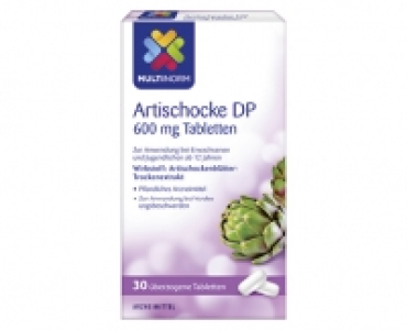 Aldi Süd  MULTINORM Artischocke DP 600 mg Tabletten²