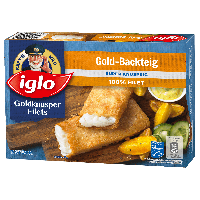 Rewe  Iglo Goldknusper Filets Gold-Backteig