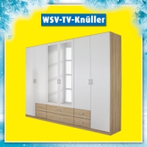 Kombi-Drehtürenschrank - Sonoma Eiche-weiß - 271 cm 399.99 €