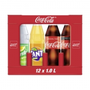 Coca-Cola, Fanta oder Sprite (koffeinhaltig), versch. Sorten, 12 x 1 L