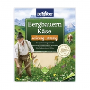 Real  Bergbauern Scheiben würzig nussig oder mild nussig Deutscher Schnittkä