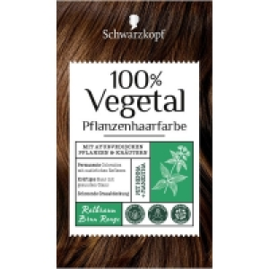 Schwarzkopf 100% Vegetal Pflanzenhaarfarbe Rotbraun