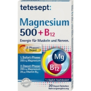 Tetesept Magnesium 500 + B12 Tabletten