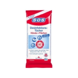 Sos Desinfektions-Tücher für Hände, Haut und Flächen