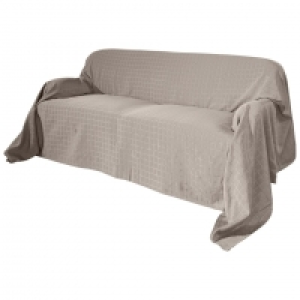 Sofaüberwurf Karo (250x380, taupe) 24.99 €