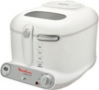Euronics Moulinex AM 3021 Super Uno Fritteuse weiß/hellgrau/edelstahl