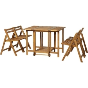 Outsunny Gartengarnitur als 5-teiliges Set natur | Sitzgarnitur Garten 79.90 €