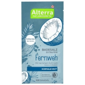 Rossmann Alterra Badesalz extra fein Fernweh