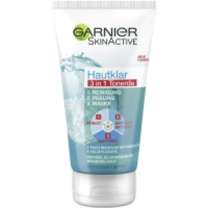 Garnier Skinactive Hautklar 3in1 Tonerde Reinigung + Peeling + Maske