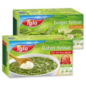 Iglo Rahm- oder Junger Spinat 1.11&nbsp;&euro;