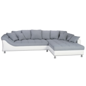 Eckgarnitur - grau-weiß - Recamiere rechts 1,199.00 €