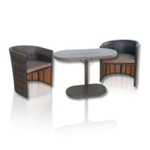 Gardiola Sitzgruppe - braun - Rattan - platzsparend 329.99 €