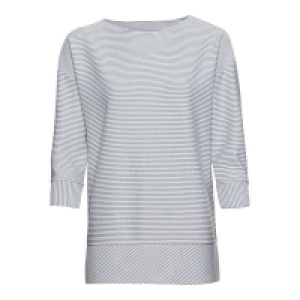 NKD  Damen-Sweatshirt mit Ringel-Strukturmuster