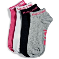 Netto  Maui and Sons® Damen Sneaker Socken, 4er Pack - Gr. 35/38