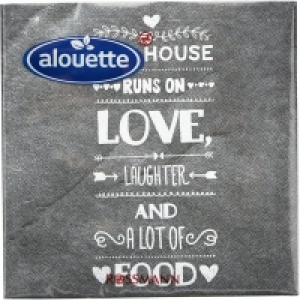 Alouette Serviette Schiefernoptik